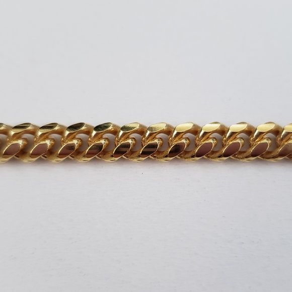 Matteo Made in Italy Yellow Gold Plate Sterling Silver Chain Necklace 22” - Picture 6 of 8